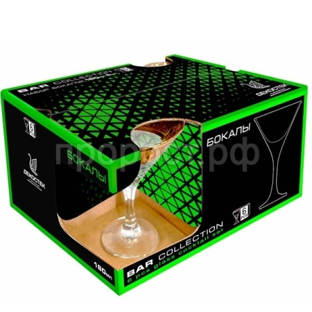 Набор бокалов д/мартини Боярский (6шт) 170мл /1715-Г32 /2шт/ДК